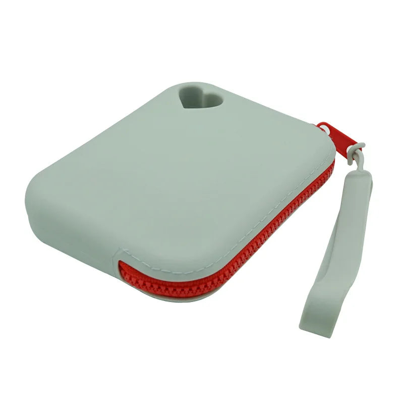 Silicone Dog Treat Pouch Pet Portable Dog Training Bag Zipper Closure Outdoor Convenient Feed Storage
