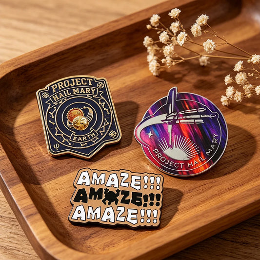 Project Hail Mary Enamel Pin Movie Fan Collection Merchandise Backpack Charm Birthday Gift for Women Christmas Gift