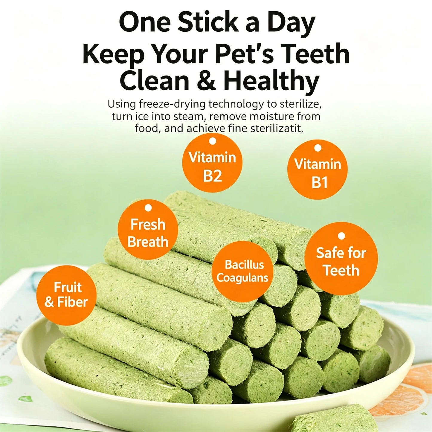 Cat Grass Teeth Grinding Chew Stick Pet Snacks Sticks For Hairball Teething Freeze Dried Catnip Pet Snack Sticks Digestion