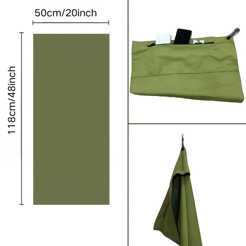 Gym Fitness Sports Towel with Zipper Pocket  Quick Dry Sweat-Wicking Stores Phone/Keys  CrossFit Training Workout Weightlifting