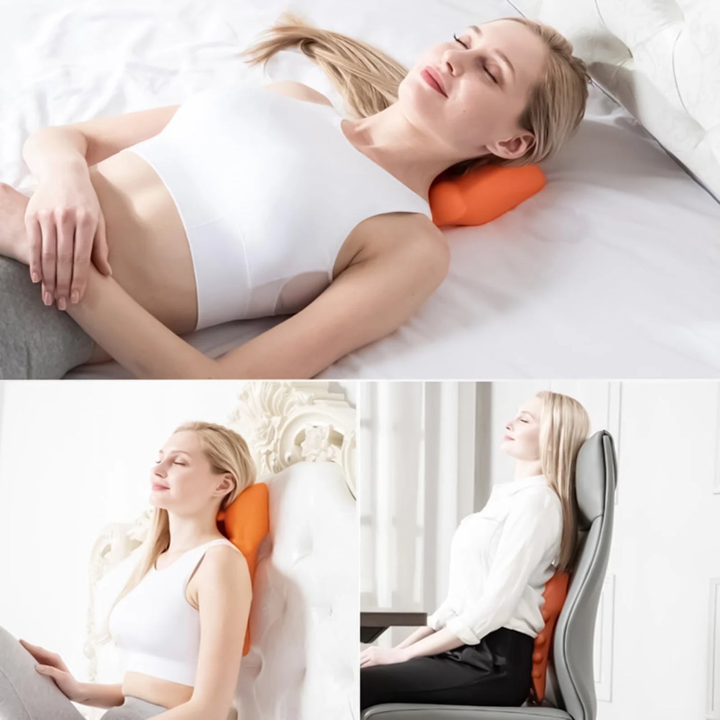 Acupressure Cervical Neck Support Braces Massager Multipurpose Cervical Neck Traction Device