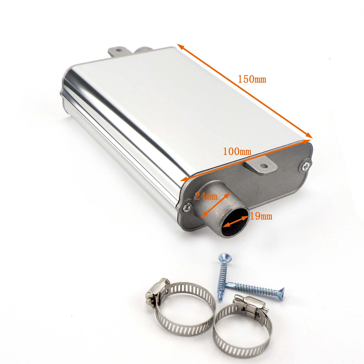 24mm Muffler Noise Reduce S Curved Air Diesel Heater Exhaust Pipe Aluminum Alloy Small Medium Large For Car Truck Camper VAN