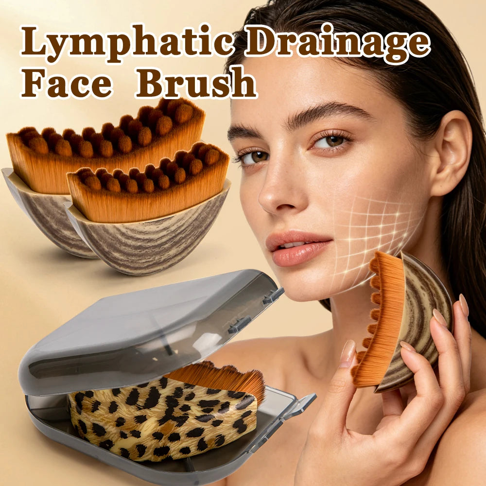 Face Massager Spa Body Brush for Dry Brushing Lymphatic Drainage Dry Skin Blood Circulation Tool for Face and Body Care