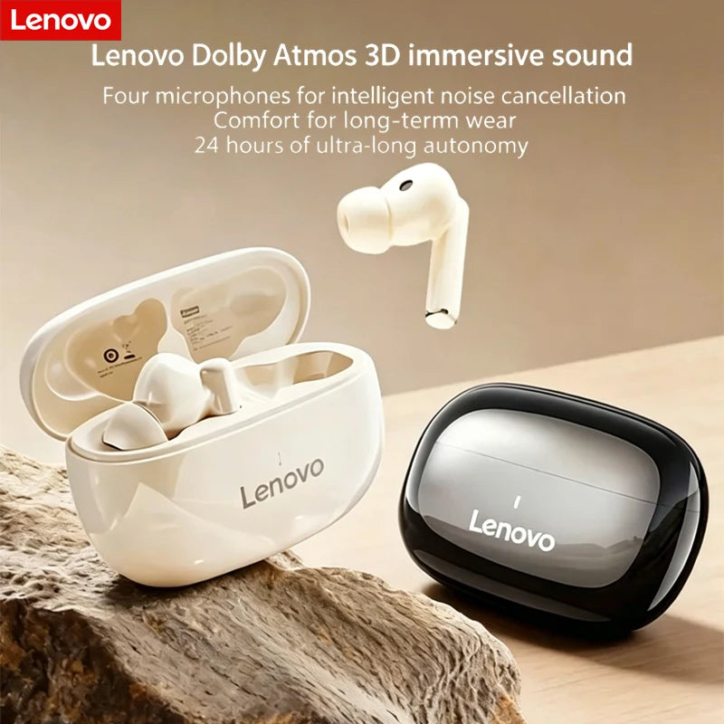 Lenovo TA210 Bluetooth Wireless Headphones Built In Microphone Charging Port Noise Isolating Comfortable Over Ear Headset C New