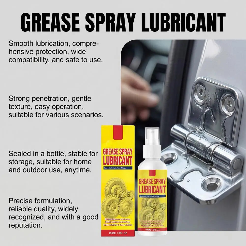 Grease Spray Lubricant Rust And Corrosion Protection Lubricant With Precise Spray For Metal Gears Bolts Mechanical Components