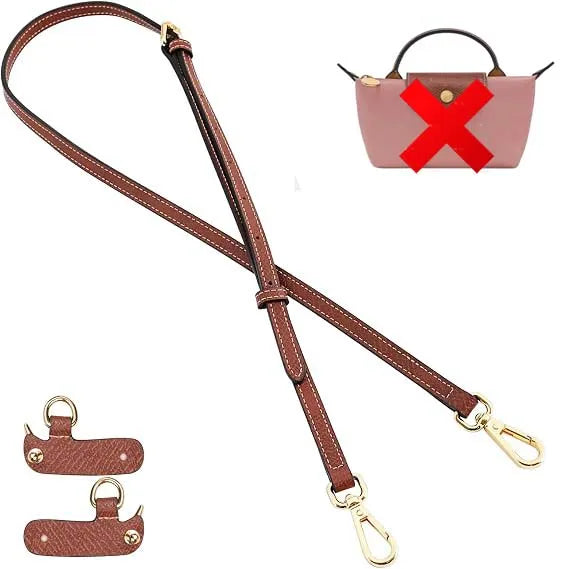 Mini Bags Leather Shoulder Strap Kit Fit For Longchamp Mini Pouch Adjustable Crossbody Small Bag Accessories