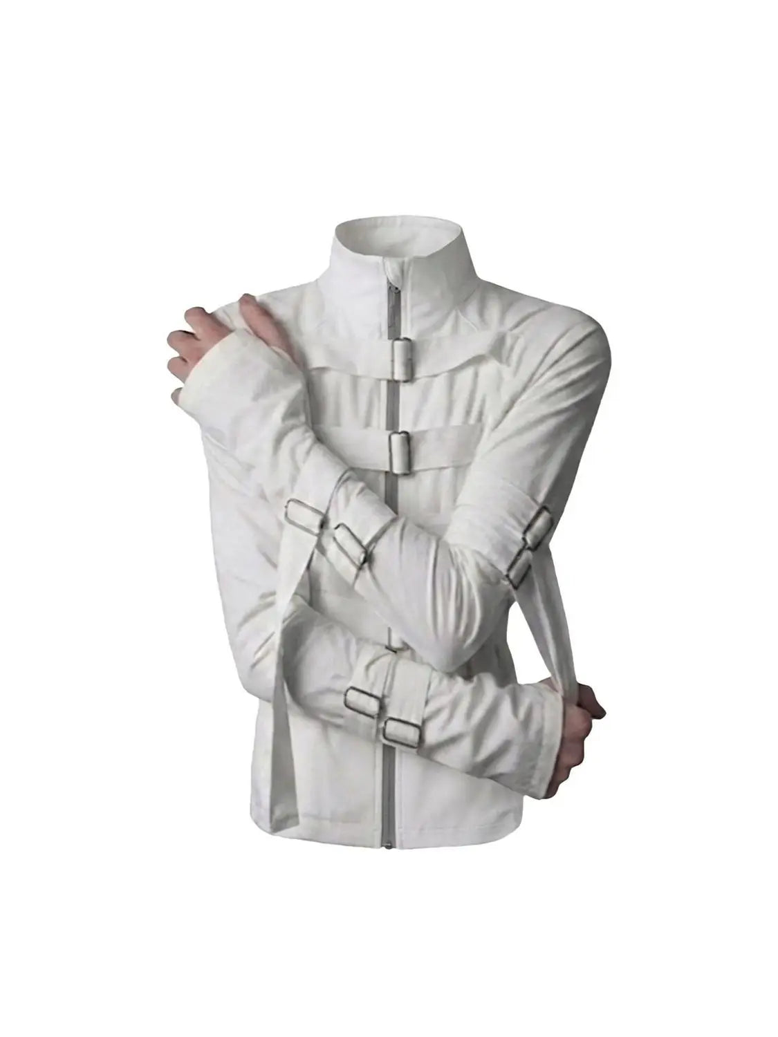 Y2k New Solid Color Stand Up Collar Buckle Design Retro Women Jacket Streetwear High Street Men and Women Hoodie