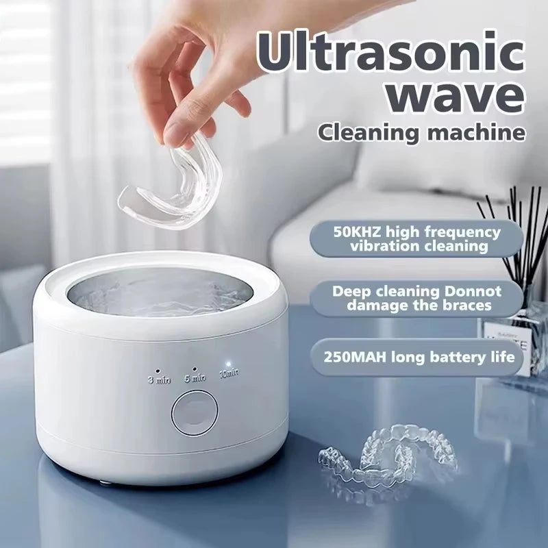 Ultrasonic Electric Braces Box Cleaning Box Multi-function Retainer Denture Cleaning Machine Jewelry Orthodontic Cleaner