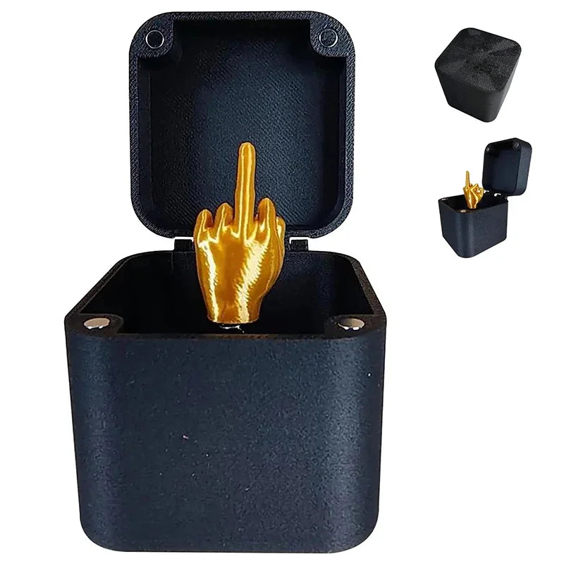 Home Decoration Interesting Prank Gift Middle Finger In Box Box Funny Creative Gifts Office Desk Decoration Gifts For Guests