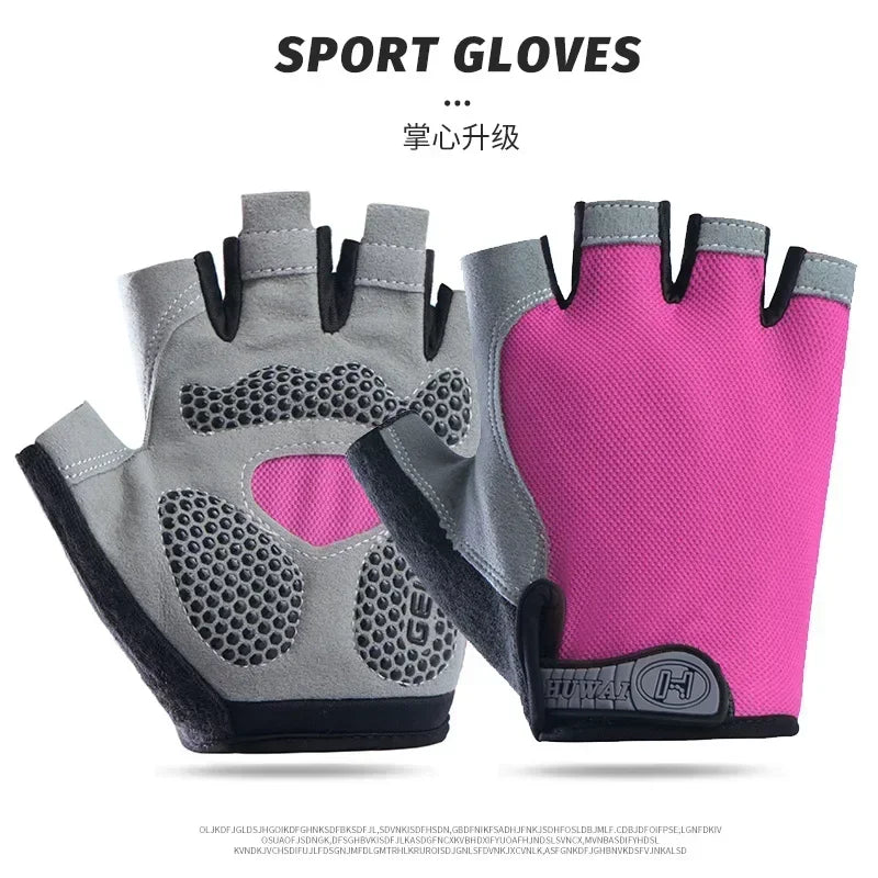Boxing Gloves for Men Women Fingerless Cycling Motorcyclist Mtb Bicycle Gloves Gym Yoga Fitness Training Exercise Mitten Elastic