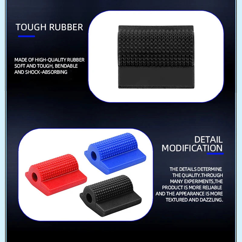 1/2X Motorcycle Shift Gear Lever Pedal Rubber Cover Gear Shift Pad Anti-Skid Protective Shifter Cover For Suzuki GSXR GSX-R 600