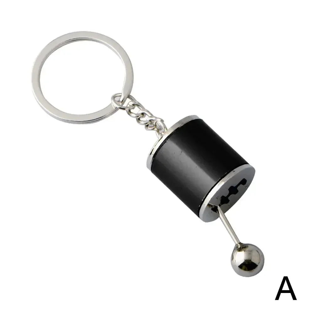 Metal Keyrings Creative Car Transmission Pendant Gear Lever Manual Gear Lever Automatic Keychain Car Styling Accessory