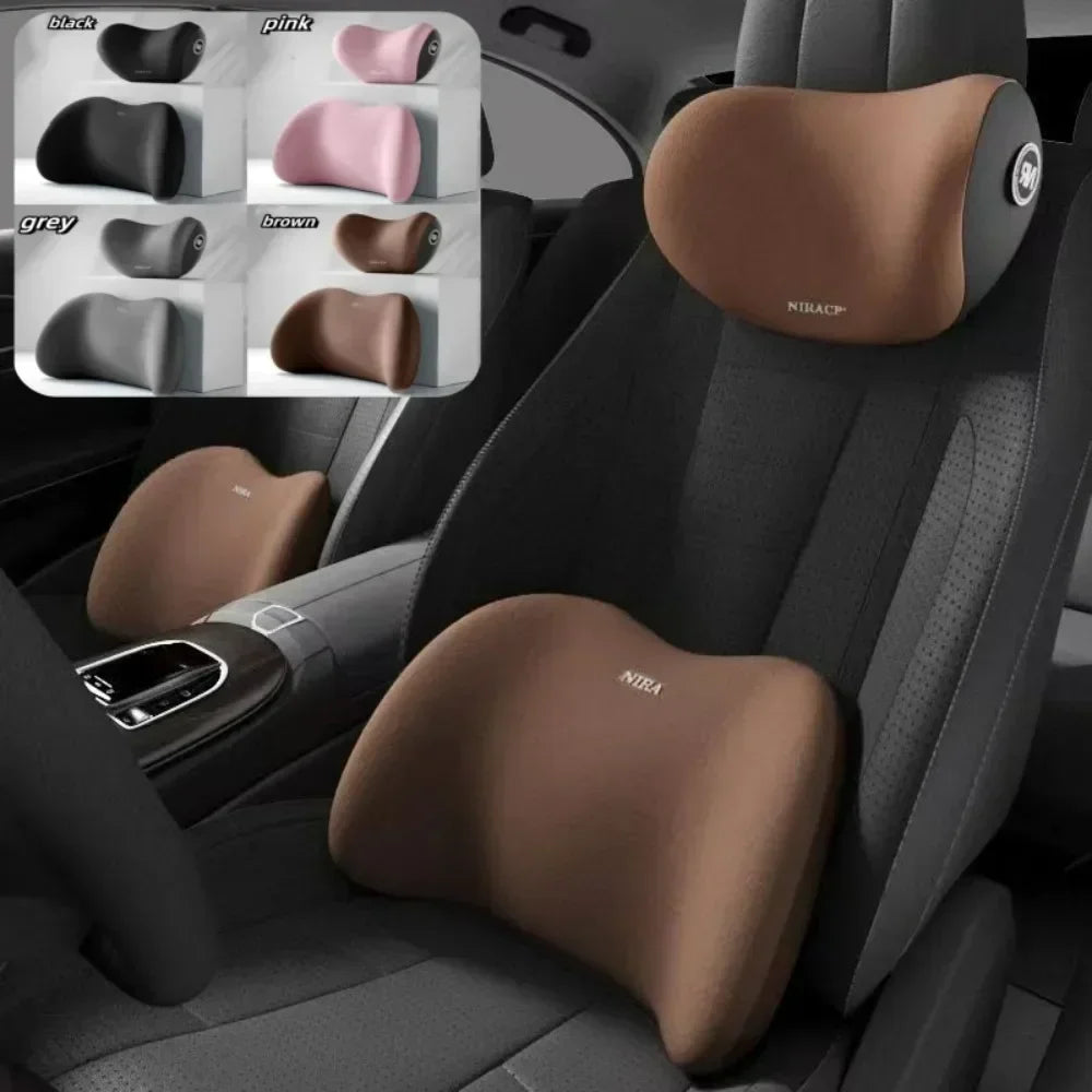 Car Memory Foam Neck Pillow Protection Lumbar Backrest Cushion Lumbar Cushion Car Headrest Cushion Amagi