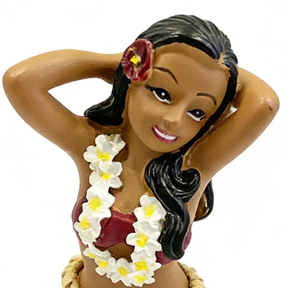 Hawaiian Dancing Girl Posing Dancer Car Interior Ornaments Dashboard Doll bobbleheads Hawaiian Souvenir Ornament Centerpieces
