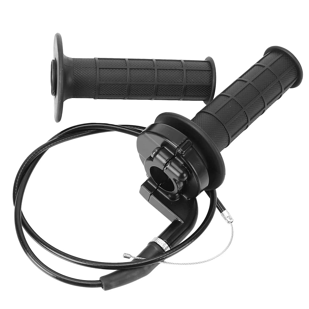 7/8" 22mm Motorcycle Grips Throttle Accelerator Universal Handle Grips and Cable Set Handle Bar Motorbike Accessories