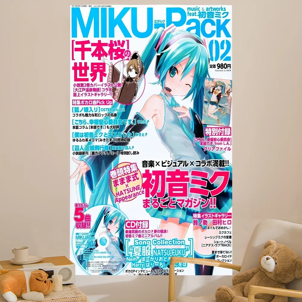 Anime H-Hatsunes M-MikU Colorful Tapestry Wall Hanging Bohemian Wall Tapestries Mandala Wall Hanging Sheets