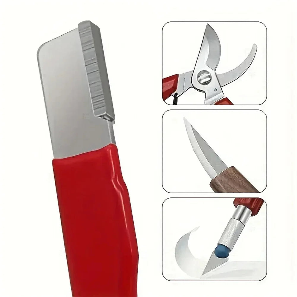 Professional Metal Knife Sharpener Scissors Sharpener Handheld Grindstone For All Blades Kitchen Knife Scissor Garden Shear Tool