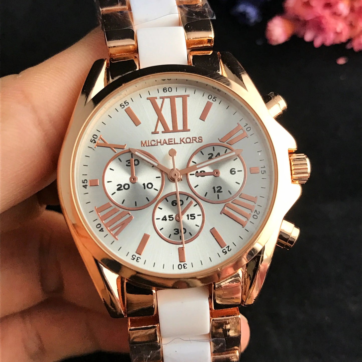 Michael Kors Ladies Fashion Watch Business Style Alloy Quartz Watch Luxury Design Multifunctional Chronograph Elegant Gift Women