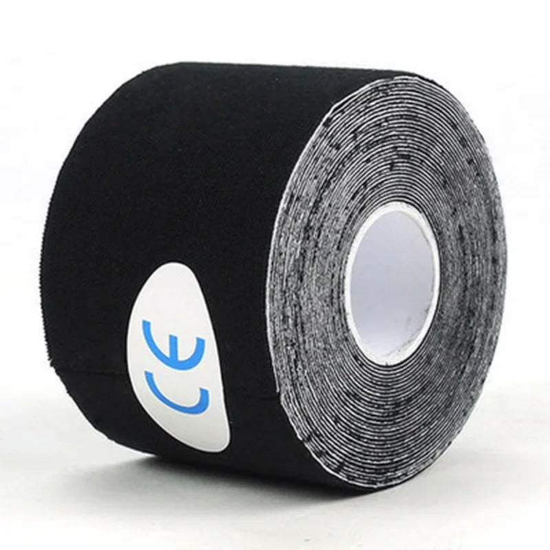 5 roll  Kinesiology Sports Tape  Athletic Strapping Gym Tennis Fitness Running Bandage Knee Muscle Pain Relief Knee Pads Care