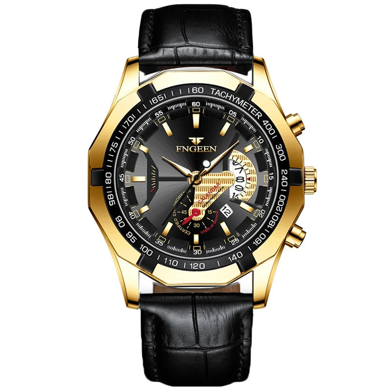 BINBOND Luxury Quartz Wristwatches For Men Luminous Waterproof Auto Date Men's Watch Stainless Steel Reloj Free Ship