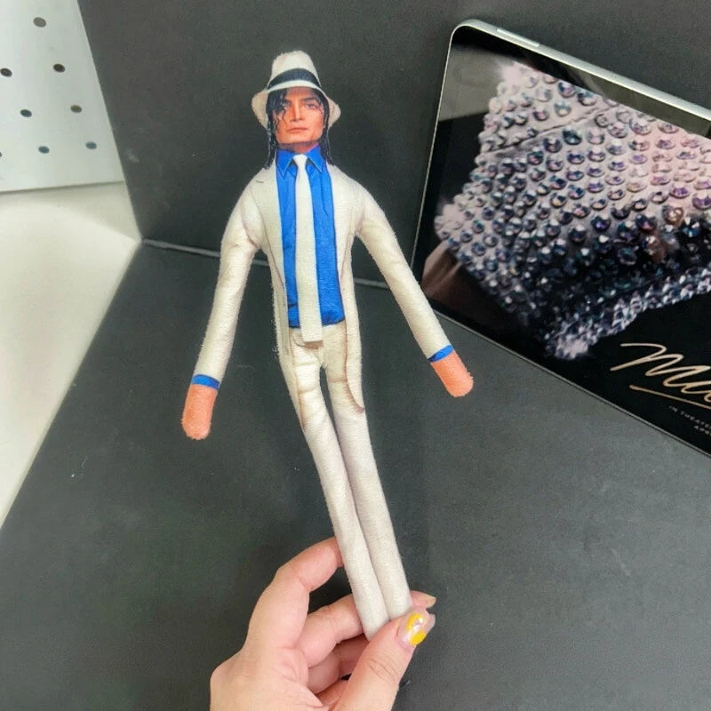 Pop King Michael Jackson Stuffed Doll Flexibly Movable Joints Handwoven Toys  For Fan Gifts For Home Decoration 2026 New Gifts