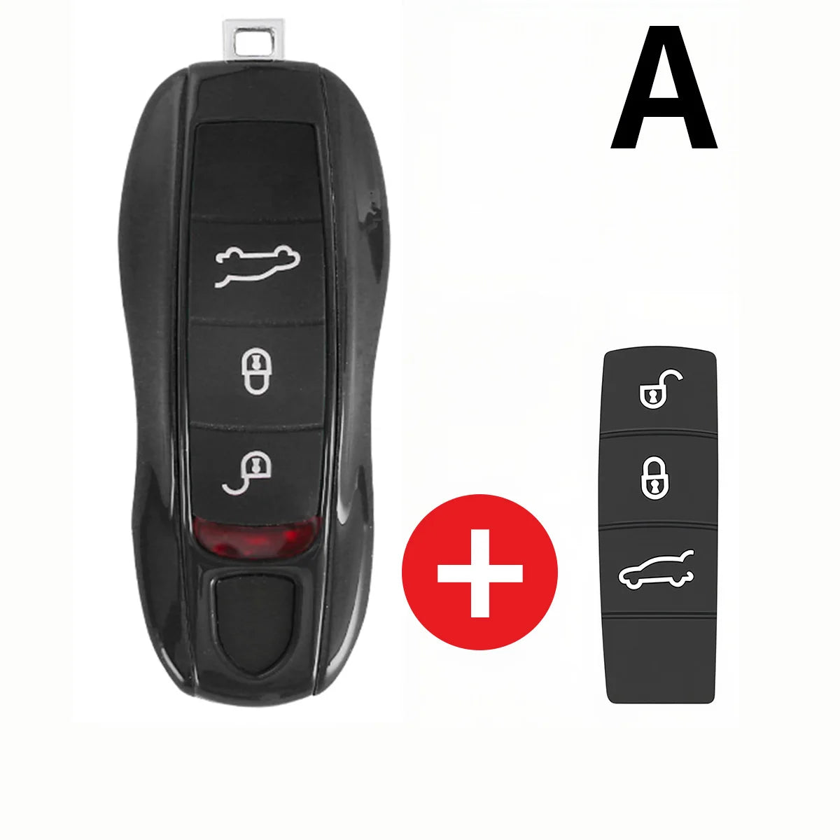 For Porsche Panamera Carrera Macan Boxster Cayman Cayenne Taycan 911 970 981 991 Car Smart Remote Key Case Fob Covers Set Shell