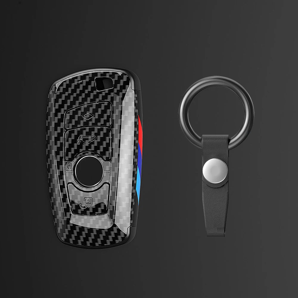Carbon Sporty ABS Car Key Cover Case Holder Shell Bag For F30 F20 M3 M5 F10 F18 F22 F01 X3 X4 F06 F02 Keychain Accessories
