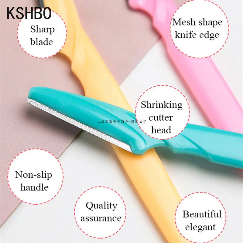 New Arrivals 2025 Eyebrow Trimmer Face Razor Knife Eye Brow Blades Shaping Makeup Tools Facial Body Hair Removal Scraper Shaver