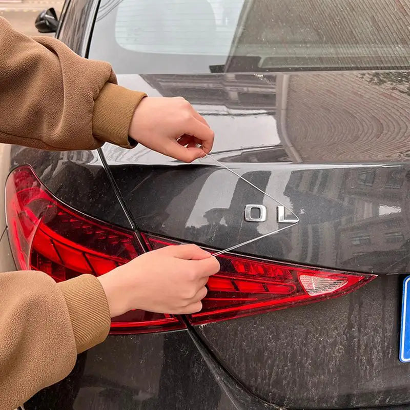 Car Emblem Removal Tool Emblem Remover Logo Plate Lines Remover Car Logo Removal Tool No-Scratch Pry Tool Car Emblem Removal Kit