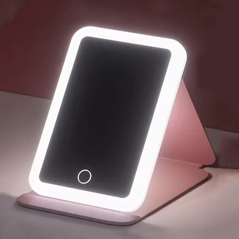 Portable LED Touch Travel Mirror