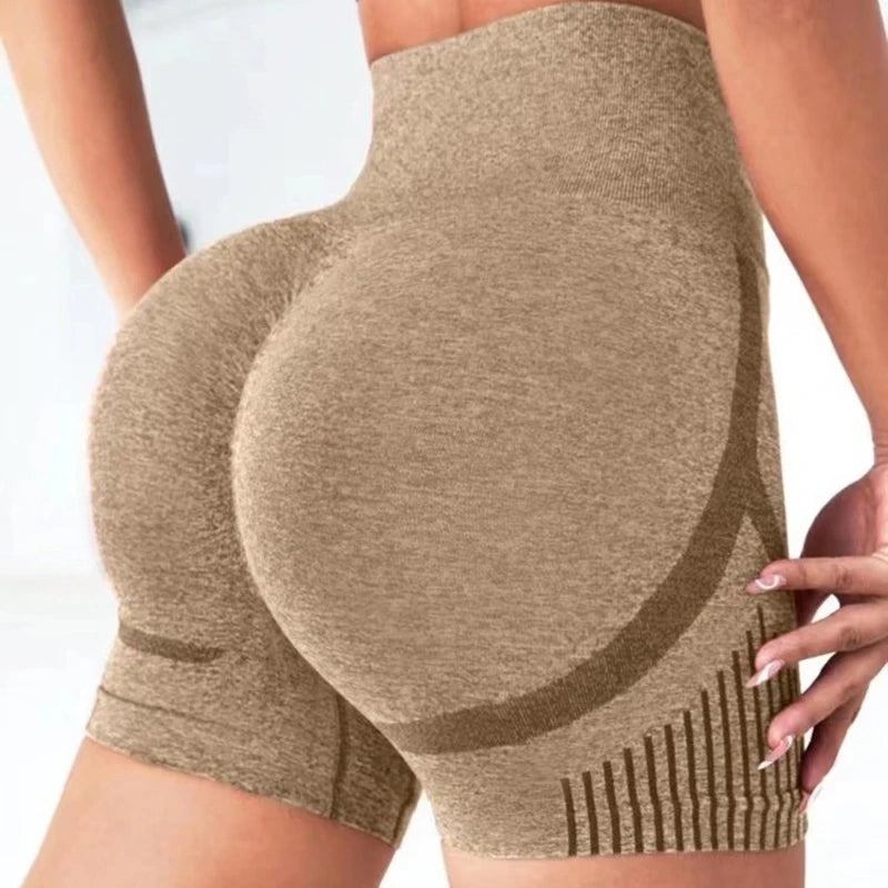 High Waisted Yoga Shorts for Women Tummy Control Butt Lifting Workout Shorts Gym Running Activewear Ladies Fitness Bottoms