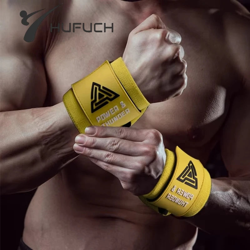 1 Pair Premium Wrist Support Fitness Wristbands Protect Your Wrist During GYM Workouts Ideal for Intense Bench Press Deadlift