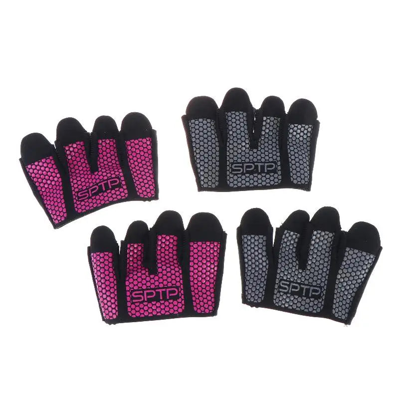 1Pair Gym Fitness Half Finger Gloves Men Women For Workout Glove Power Weight Lifting Bodybuilding Hand Protector