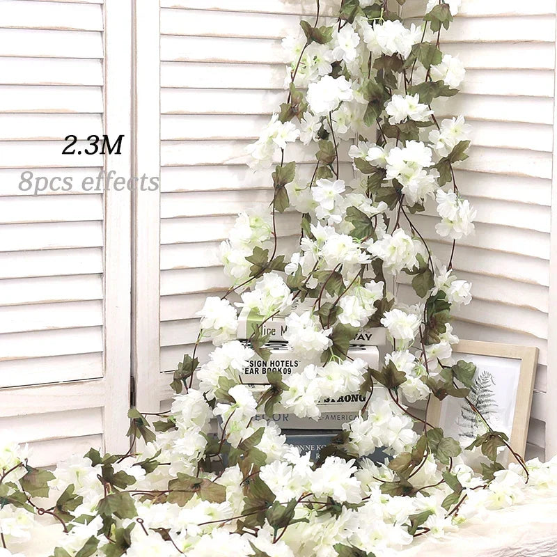 Kahaul Silk Cherry Blossom Vine