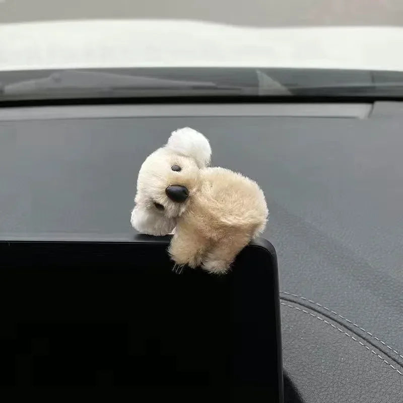 Plush Koala Car Decor - Clip-on Mirror/Visor/Screen Hanger for Auto Interior, Soft Stuffed Animal Accessory