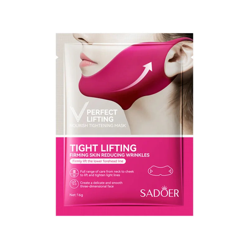 2/5pcs V-Shaped Face Lifting Mask Ear-Hanging Nano-Hydrogel Mask Women Skin Hydrating Moisturizing Lifting Firming Mask