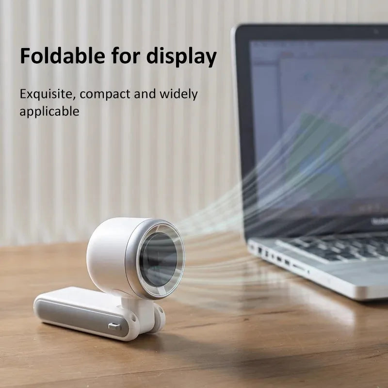 Turbine Mini Handheld Fan Portable Usb Rechargeable Foldable Desktop Table Fan Multifunctional For Outdoor Travel Use