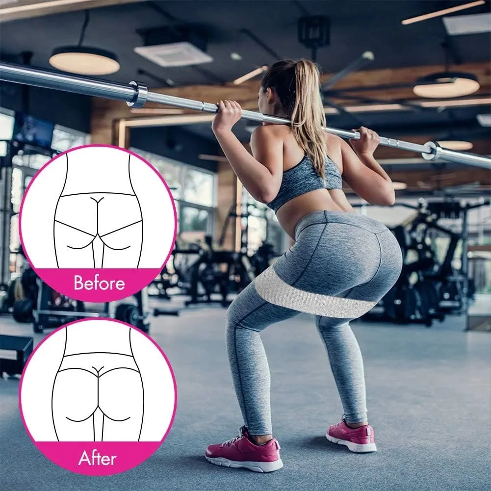 Resistance Bands, Fabric Workout Bands for Women & Men, Cloth Booty Resistance Loop Bands, Thick Squat Bands for Butt/Legs/Thigh
