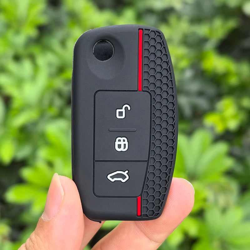 Keychain car key case cover key holder for Ford Focus mk2 C Max S-MAX EcoSport Fusion Fiesta Mk7 Cowgar Mondeo 2 Mustang Mach