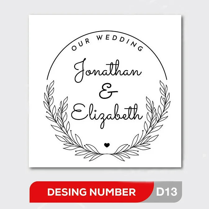 50pcs Wedding Chocolate Packing Papers Engagement Label Stickers for Party Chocolate Favors Wedding Table Decoration