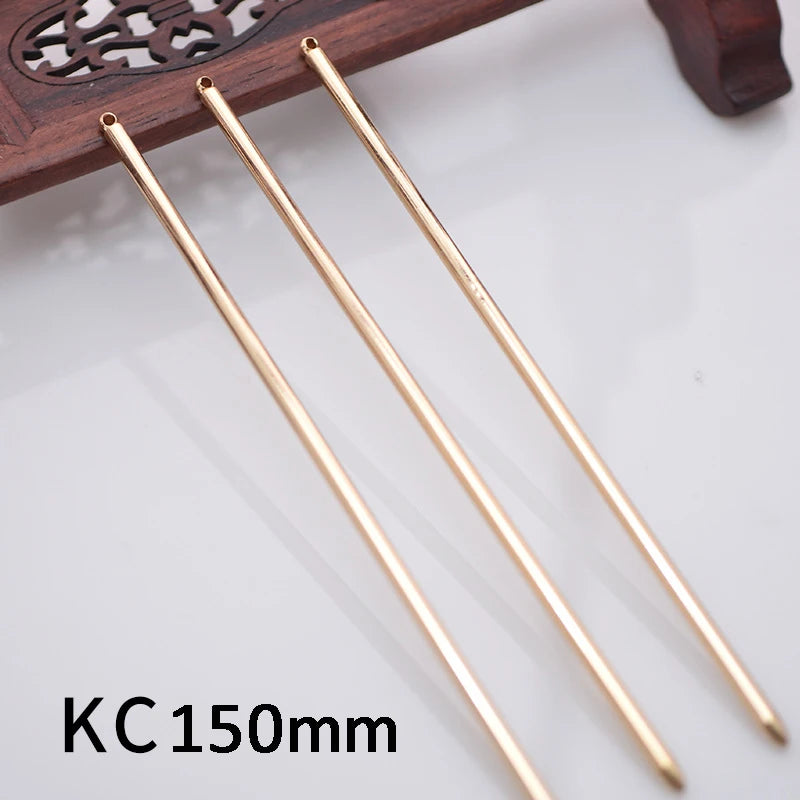 10pcs Hair Sticks Metal Hair Pins Blank 125mm Long Rod Base for Jewelry Making Wedding Bridal Hair Accessories DIY Components