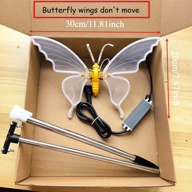 Butterfly Lights LED Butterflies with Movement Dynamic Static Butterfly Lights for Outdoor Wedding Party Christmas Decorations
