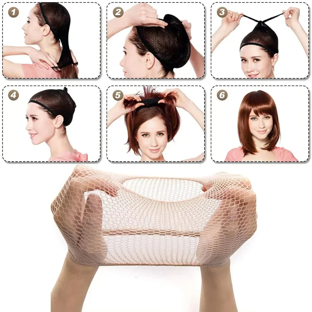 Stretchable Nylon Wig Cap