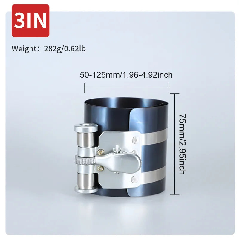 3/4/6 Inch Ratchet Clamp Disassembly Tool Piston Ring Compressor Engine with Installation Tool Car Piston Ring set Tool