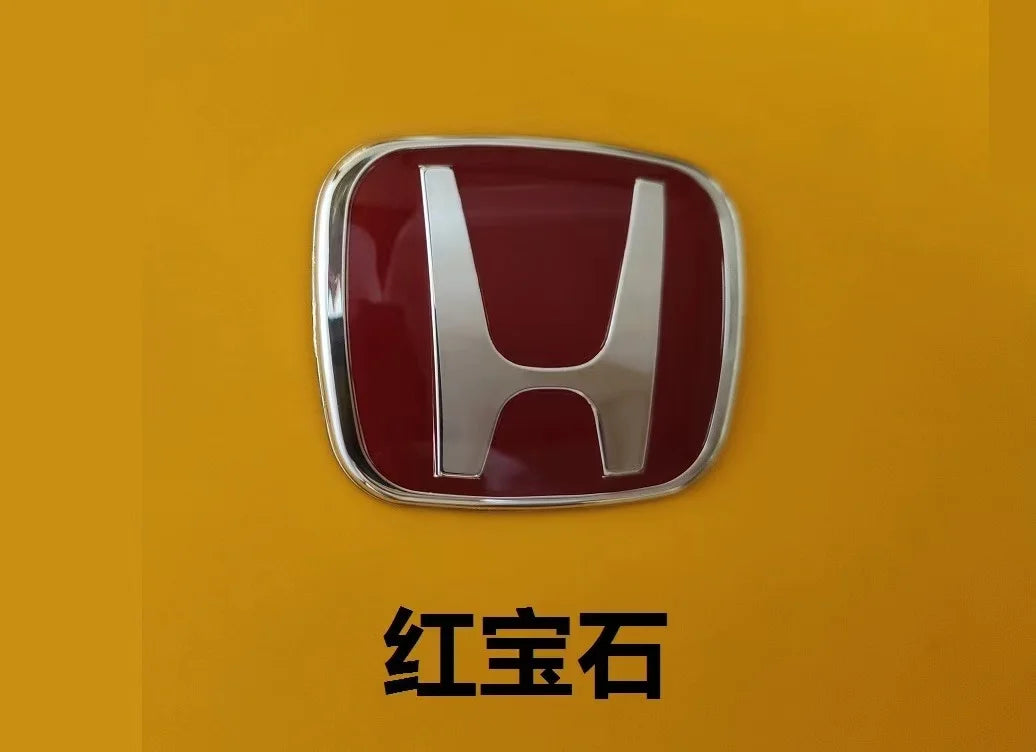 For Honda Civic Accord City H-Sticker Interior Modification CRV Jade Fit Acrylic Car Steering Wheel Emblem Odyssey Hybrid