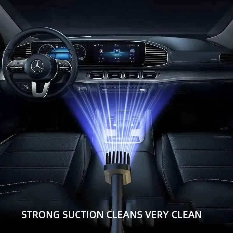 Portable Cordless Car Vacuum USB Recharge Handheld Vacuum Powerful Suction Cleaner For Car Household Office Pet Hair Cleaning