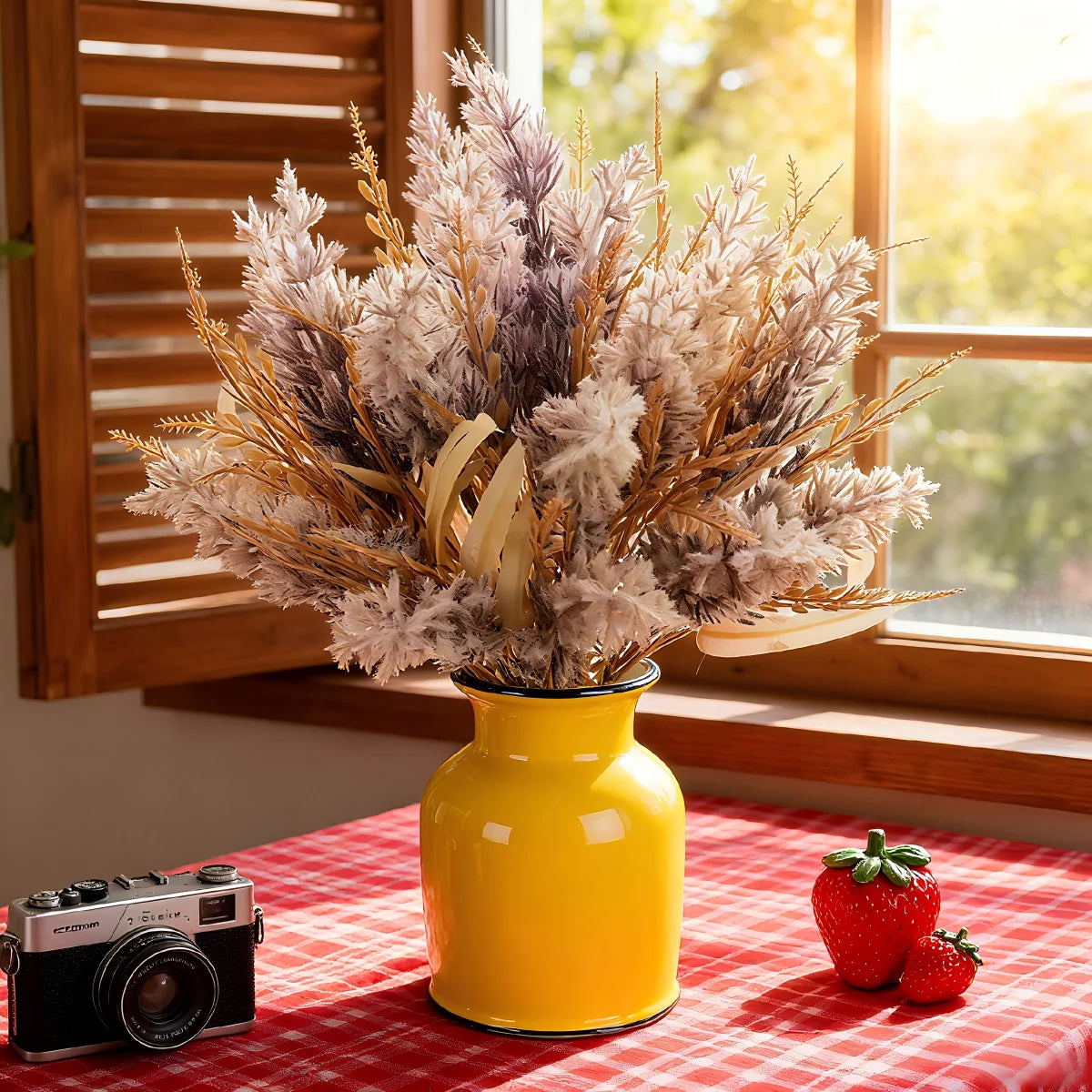 Artificial Plants Reed Festival Wedding Wreath Garden Home Room Vase Decora DIY Gift Flower Bouquet Brial Yard Outdoor Accessory