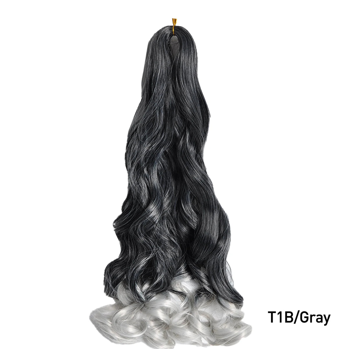 French Curls Braiding Hair 24Inch Synthetic Spiral Curls Braids Hair Extensions For Women Pre Stretched Loose Wave Braiding Hair