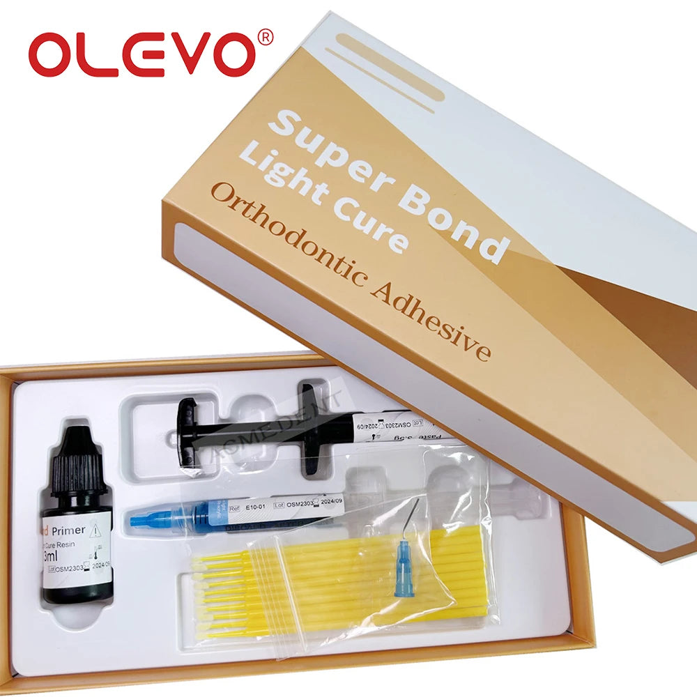 Dental Orthodontic Adhesive Kit Light Cure Glue Bonding System For Brackets Buccal Tube Braces Bonding Dentist Materials