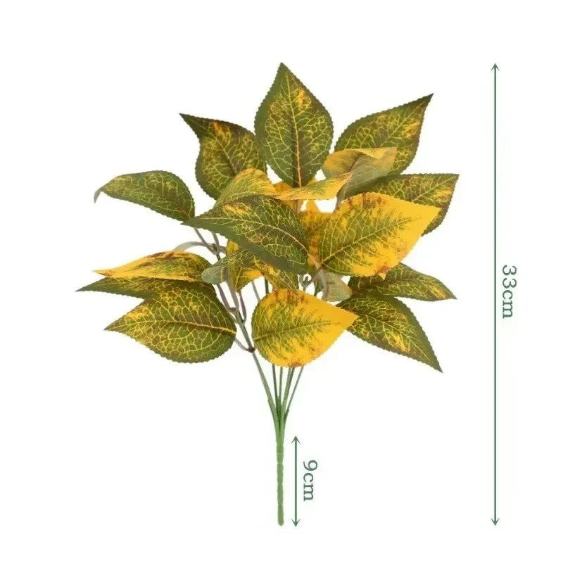 1/3/5pcs Artificial Plant Desktop Decoration Fake Green Plant Accessories Plastic Flowers Outdoor Decoration Wedding